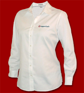 Ladies Twill Button Down Shirt